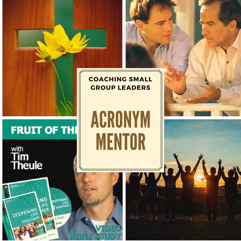 Coaching Small Group Leaders - Acronym MENTOR